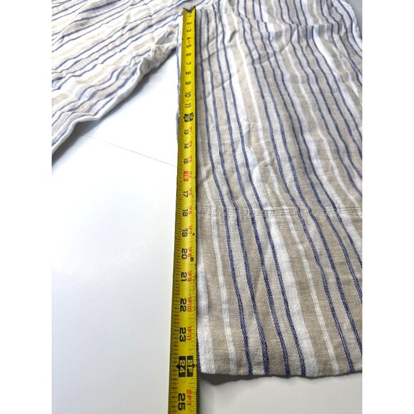 Banana Republic Linen Blend Striped Wide-Leg Pants M - Picture 15 of 15